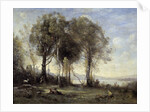 The Goatherds of Castel Gandolfo by Jean Baptiste Camille Corot