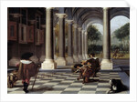 Men Bowling by Dirck van Delen