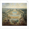 Perspective view of the castle of Marly by Pierre Denis Martin