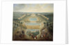 Perspective view of the castle of Marly by Pierre Denis Martin