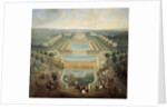 Perspective view of the castle of Marly by Pierre Denis Martin