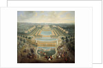 Perspective view of the castle of Marly by Pierre Denis Martin