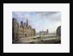 The City Hall of Paris in 1868 by Jan Ostoga de Miodoucheski