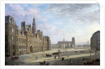 The City Hall of Paris in 1868 by Jan Ostoga de Miodoucheski