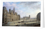 The City Hall of Paris in 1868 by Jan Ostoga de Miodoucheski