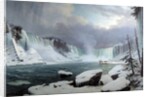 The Great Cataract at Niagara by Hippolyte Sebron