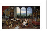 The Hearing. Allegory of the five senses by Jan Brueghel the Elder