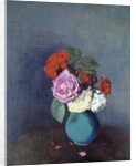 Flowers - Bouquet of carnations by Odilon Redon