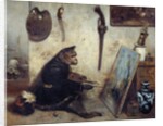 The Monkey Painter by Alexandre Gabriel Decamps