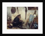 The Monkey Painter by Alexandre Gabriel Decamps