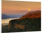 Moonrise over Columbia River Gorge by Anonymous