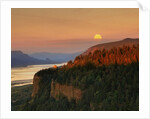 Moonrise over Columbia River Gorge by Anonymous