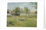 Woman in a Meadow at Eragny by Camille Pissarro