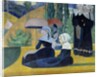 Breton women with umbrellas by Emile Bernard