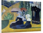 Breton women with umbrellas by Emile Bernard