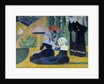 Breton women with umbrellas by Emile Bernard