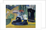 Breton women with umbrellas by Emile Bernard