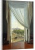 A view of Naples through a window by Franz Ludwig Catel
