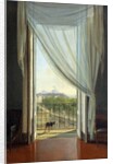 A view of Naples through a window by Franz Ludwig Catel