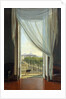 A view of Naples through a window by Franz Ludwig Catel