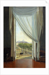 A view of Naples through a window by Franz Ludwig Catel