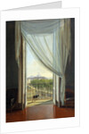 A view of Naples through a window by Franz Ludwig Catel