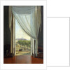 A view of Naples through a window by Franz Ludwig Catel