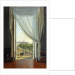 A view of Naples through a window by Franz Ludwig Catel