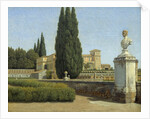 In the gardens of the Villa Albani by Christoffer Wilhelm Eckersberg