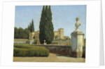 In the gardens of the Villa Albani by Christoffer Wilhelm Eckersberg