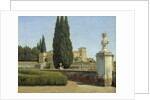 In the gardens of the Villa Albani by Christoffer Wilhelm Eckersberg