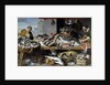 Fish merchants at their stalls by Frans Snyders