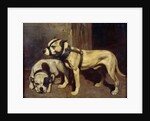 Bulldog and Scottish terrier by Alexandre Gabriel Decamps