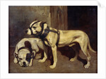 Bulldog and Scottish terrier by Alexandre Gabriel Decamps