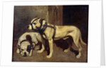 Bulldog and Scottish terrier by Alexandre Gabriel Decamps
