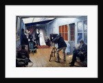 Wedding party at the photographer's studio - by Dagnan Bouveret