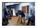 Wedding party at the photographer's studio - by Dagnan Bouveret