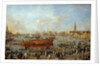 Departure of the Bucentaur to the Venice's Lido by Francesco Guardi