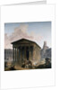 The Maison Carree, the Amphitheater and the Tour Magne in Nimes by Hubert Rober
