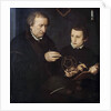 Portrait of Johann Neudorfer The Elder and his son by Anonymous