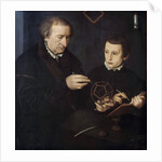 Portrait of Johann Neudorfer The Elder and his son by Anonymous