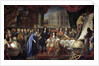 Colbert Presenting the Members of the Royal Academy of Science to Louis XIV by Henri Testelin