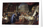 Colbert Presenting the Members of the Royal Academy of Science to Louis XIV by Henri Testelin