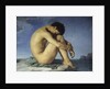 Nude Youth Sitting by the Sea by Hippolyte Flandrin