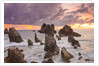 Spectacular and poetic view of rock formation called Gigi Hiu (Shark's Teeth), Lampung by Anonymous