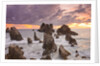 Spectacular and poetic view of rock formation called Gigi Hiu (Shark's Teeth), Lampung by Anonymous