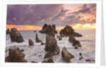 Spectacular and poetic view of rock formation called Gigi Hiu (Shark's Teeth), Lampung by Anonymous