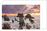 Spectacular and poetic view of rock formation called Gigi Hiu (Shark's Teeth), Lampung by Anonymous