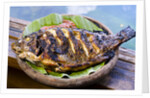 Grilled nila fish, served with banana leave by Anonymous