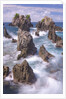 Spectacular and poetic view of rock formation called Gigi Hiu (Shark's Teeth), Lampung by Anonymous